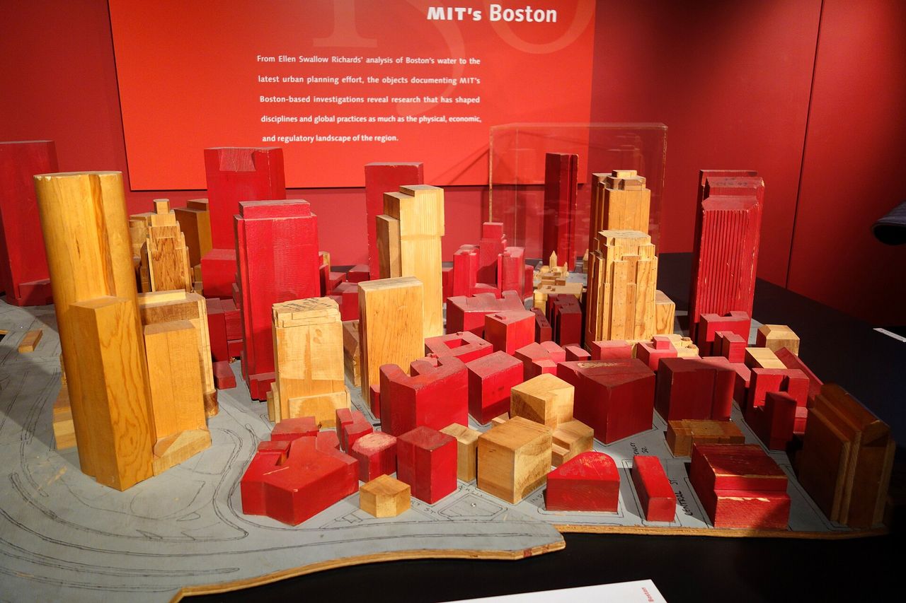 Building model used to study aerodynamics and wind effects on architecture.